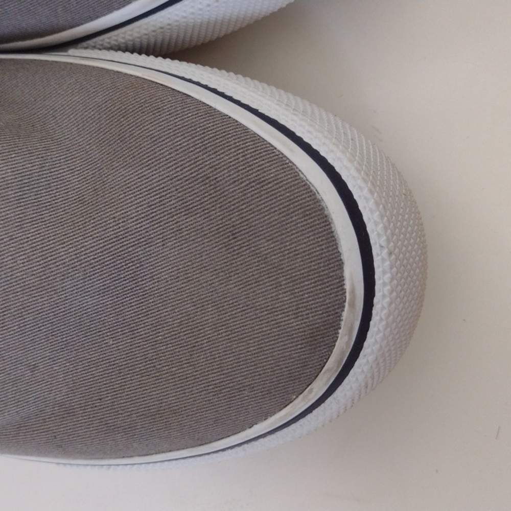 Sperry Striper II CVO Canvas Gray Sneakers Men's 9.5 Nautical Preppy Casual - Picture 13 of 14